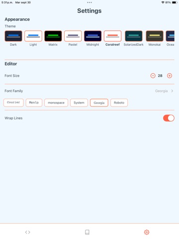Python Sandbox iPad screenshot