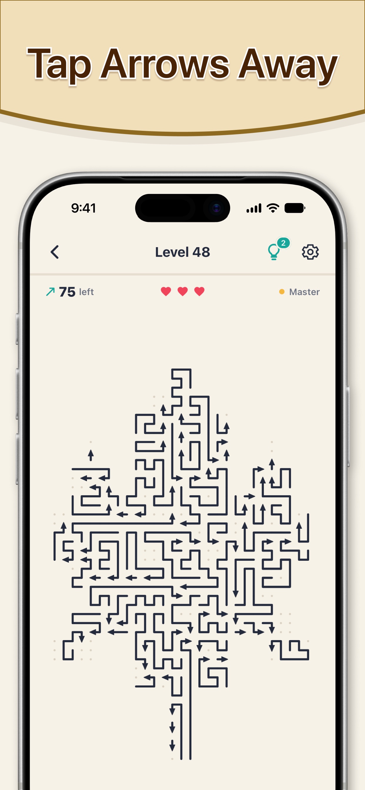 Screenshot 1 of Arrow Puzzle Game: Tap & Solve