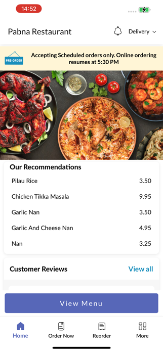 Pabna Restaurant. Screenshot 2 of 5