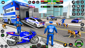 Police Transport Truck Driving screenshot