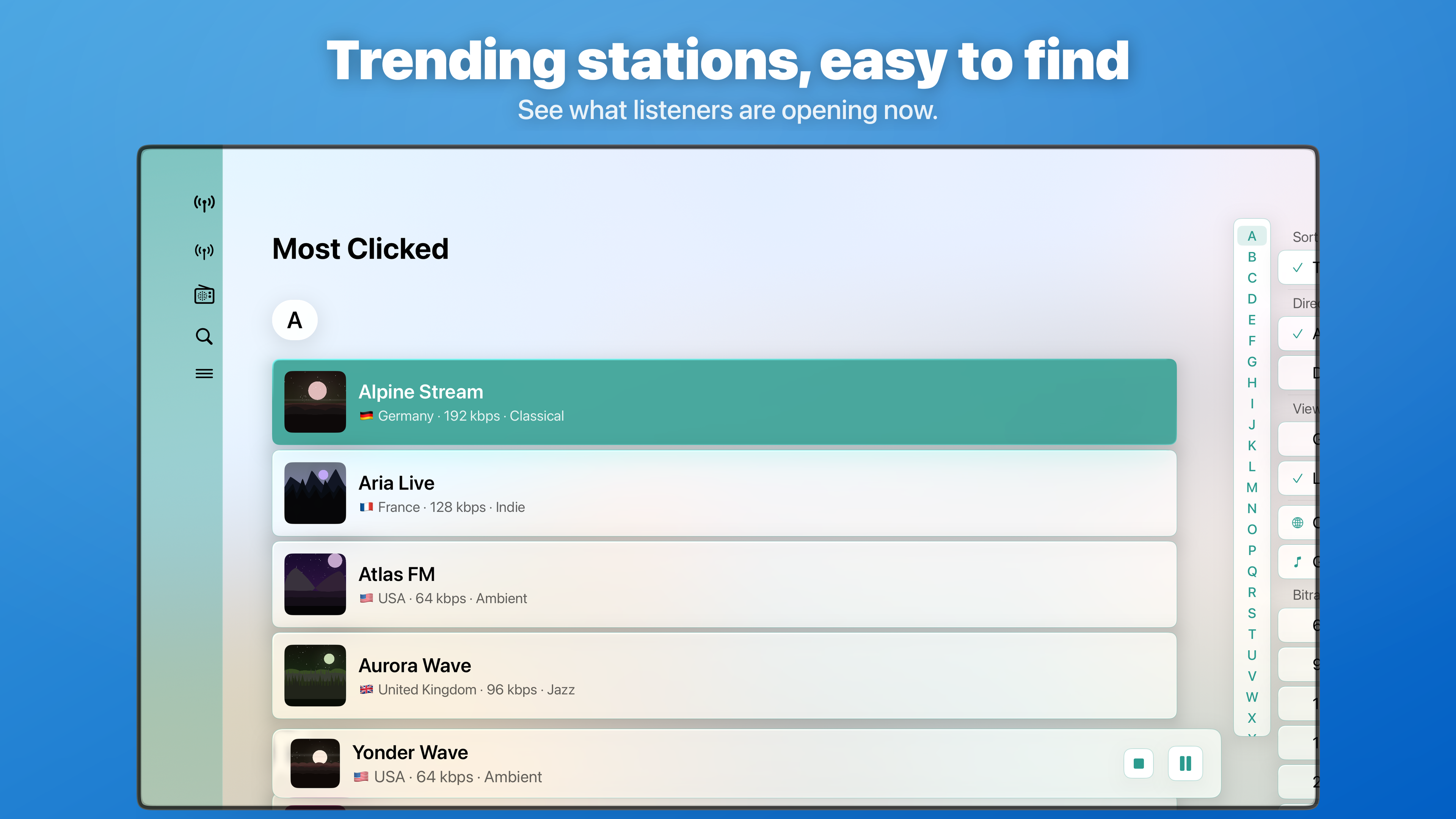 Honu’in: Internet Radio Player screenshot 40