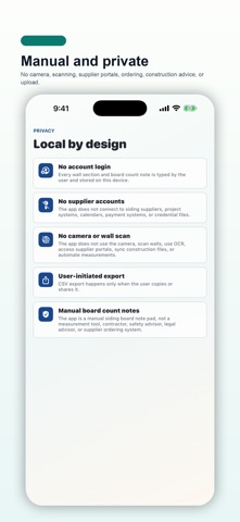 Siding Board Count Pocket screenshot