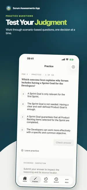 Scrum Assessments App screenshot 3