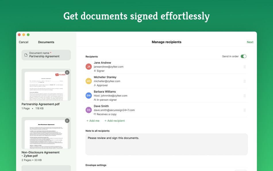 #2. E-signature app - Zoho Sign (macOS) 由: Zoho Corporation