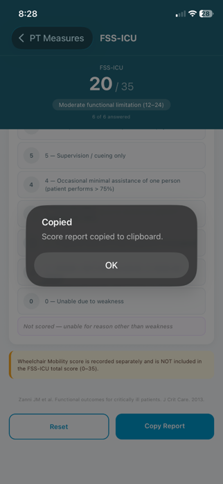 PT Measures Screenshot 3 of 3