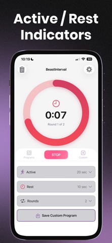 BeastInterval：HIIT间歇训练健身计时器助手 screenshot
