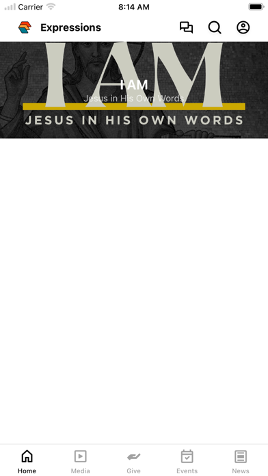 Expressions Church app screenshot
