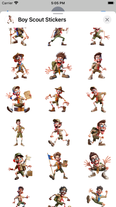 Boy Scout Stickers Screenshot
