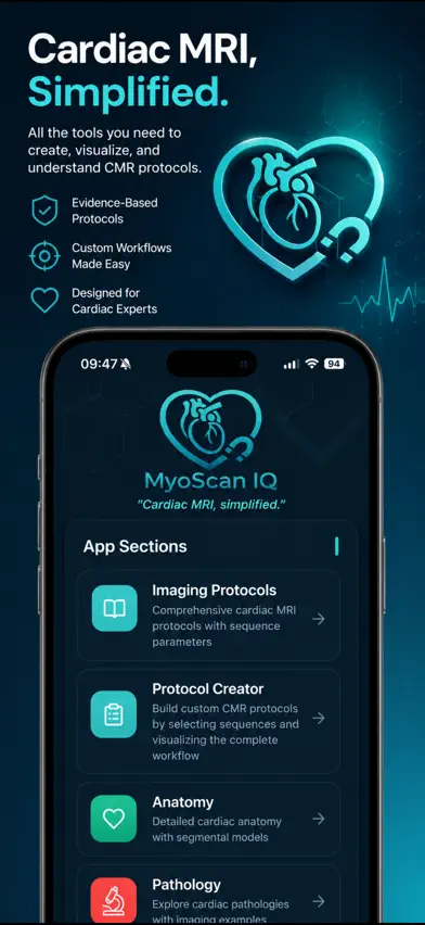 MyoScan IQ: Cardiac MRI Guide screenshot 1