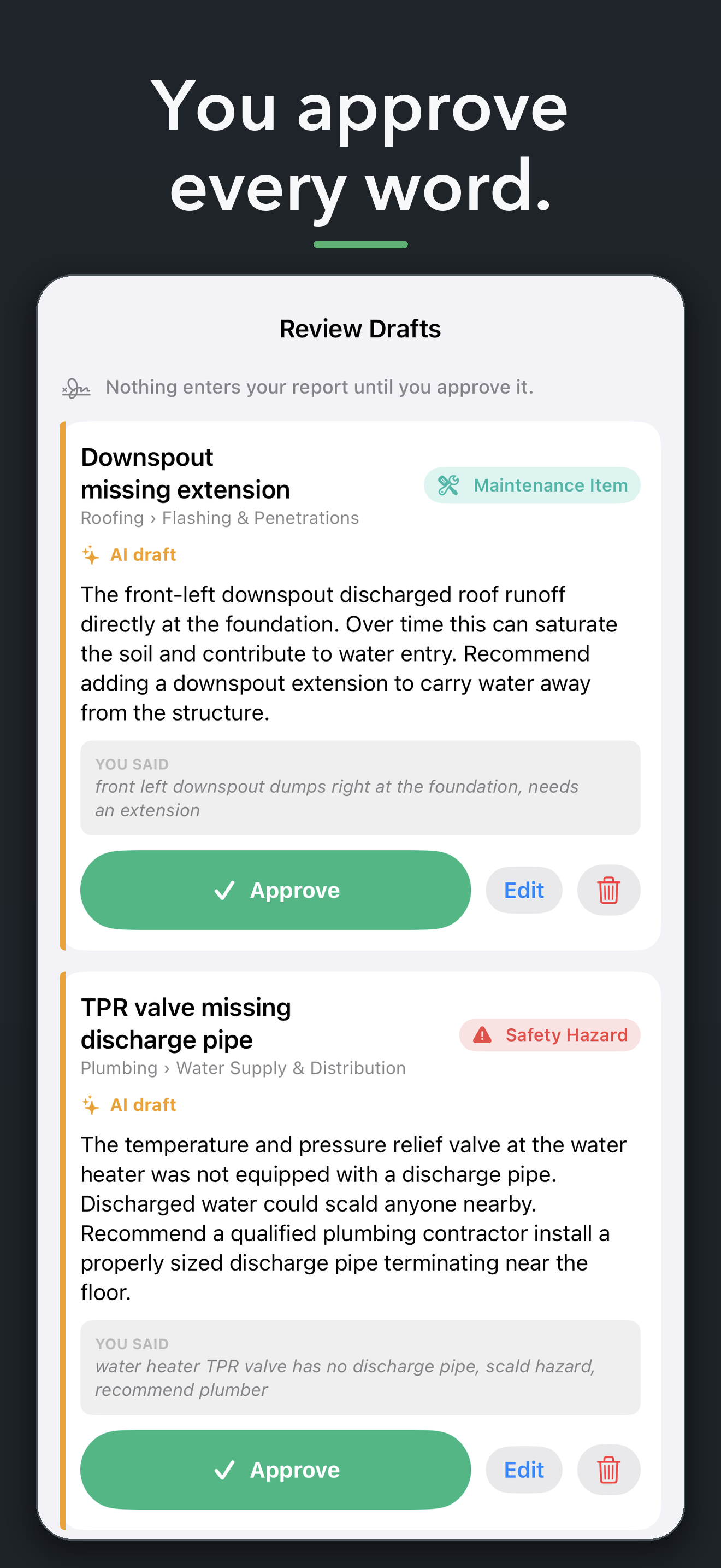 Rafter: Home Inspection Report screenshot 2