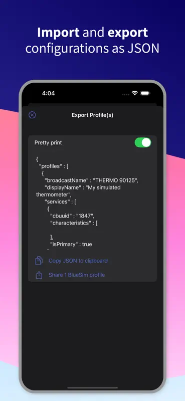 BlueSim: Bluetooth Simulator screenshot 6 of 7