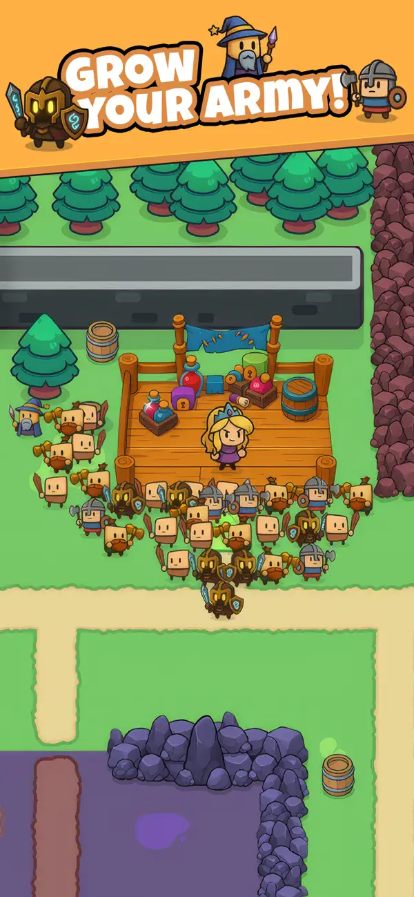 Tiny Heroes: Idle Boss Fight Hack screenshot 2 - iOS game interface