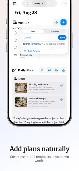 Parchment: Agenda & Daily Note screenshot 4