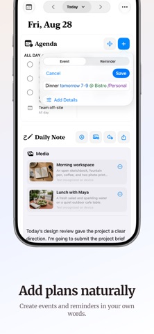 Parchment: Agenda & Daily Note のスクリーンショット