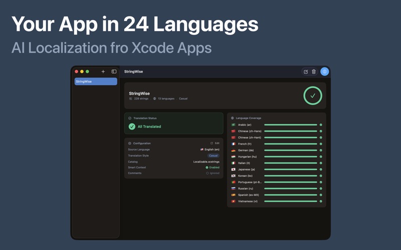 StringWise Localizer for Xcode screenshot