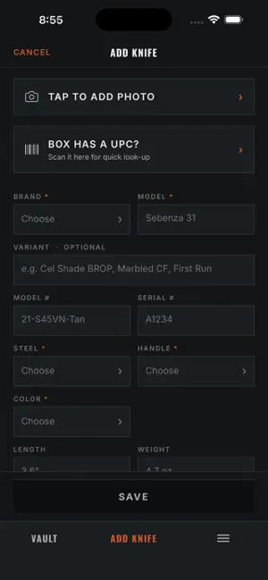 Ricasso - Knife Collection Log screenshot 2