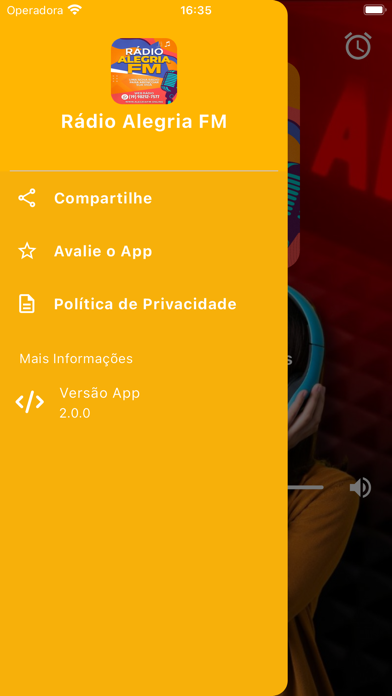 Rádio Alegria FM Screenshot