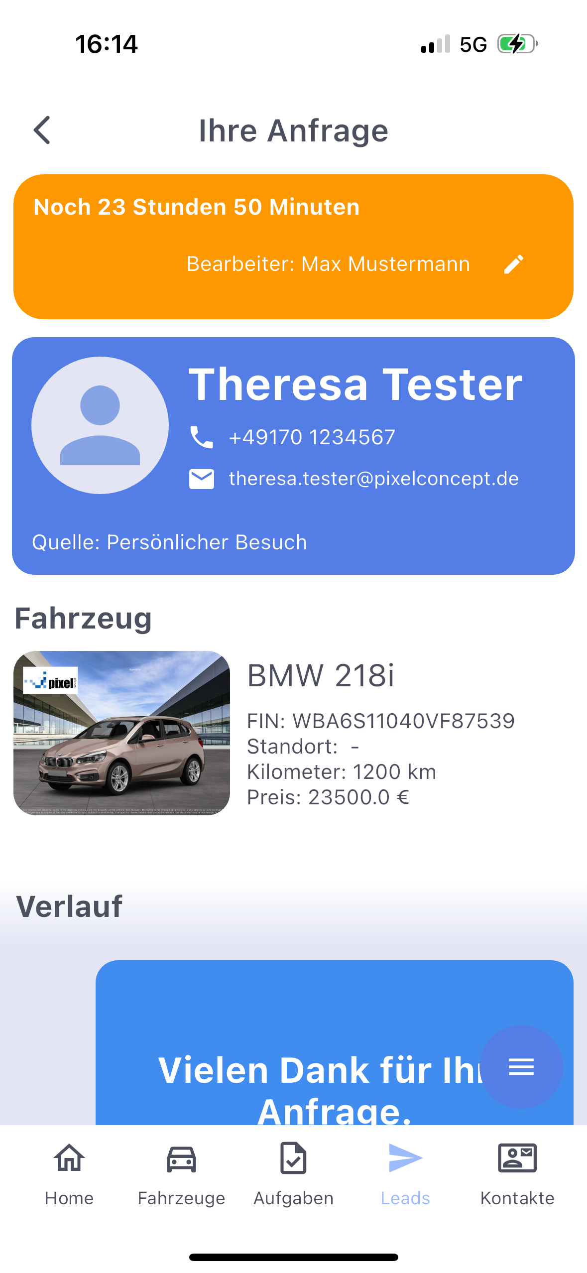 Automanager: Fahrzeuge & Leads screenshot 5