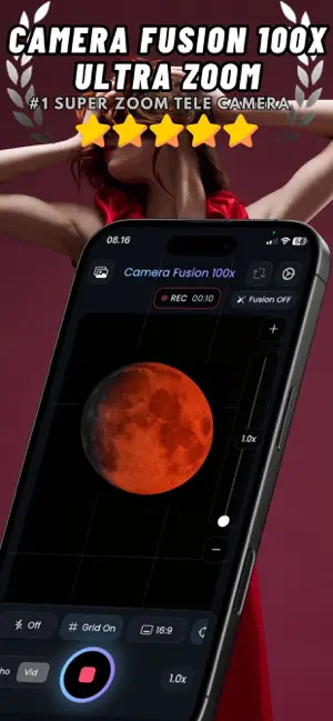 Camera Fusion Ultra Zoom 100x screenshot 2