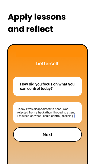Betterself: Daily Philosophy iPhone screenshot 4 - Health & Fitness app