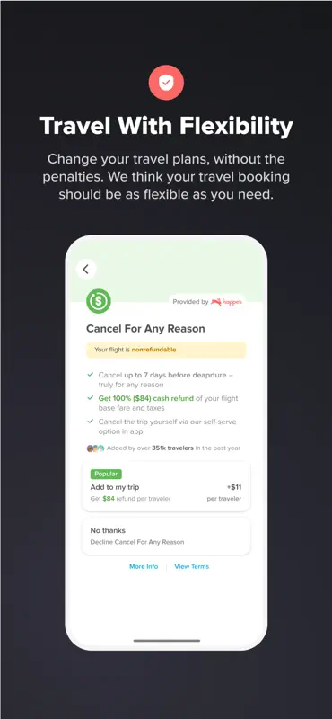 Hopper: Flights, Hotels & Cars screenshot 5 of 5