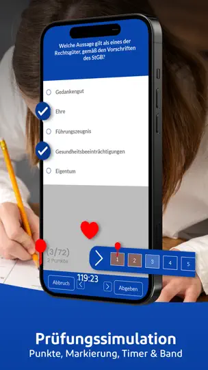 Screenshot von § 34a GewO Lern-App auf dem iPhone 6