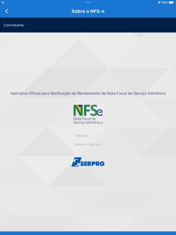 NFSe Cidadão iPad screenshot