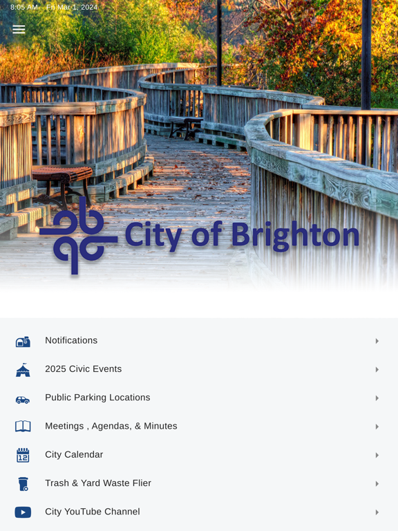 My Brighton MI iPad screenshot 1 - Utilities app