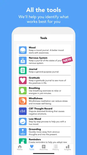 Moodfit: Mental Health Tools screenshot 2