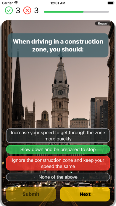 Pennsylvania DMV Practice 2025 Screenshot