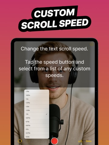 Telepromter for Video iPad screenshot