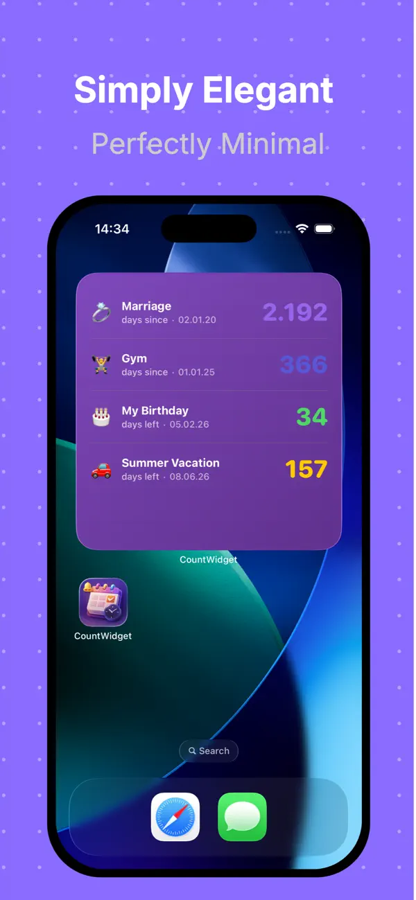#3. Countdown Widget – CountWidget (iOS) Ved: HAKAN BOZKURT
