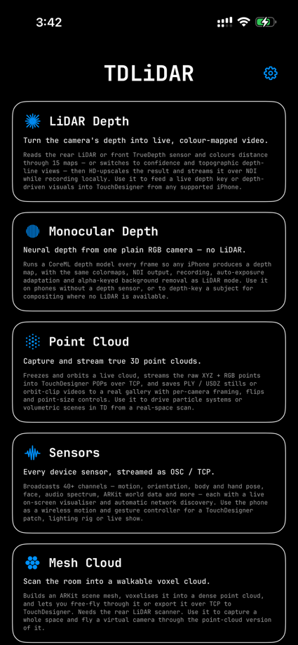 TDLiDAR App Store screenshot 1