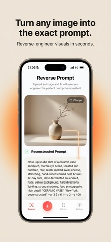 Prompts for AI screenshot
