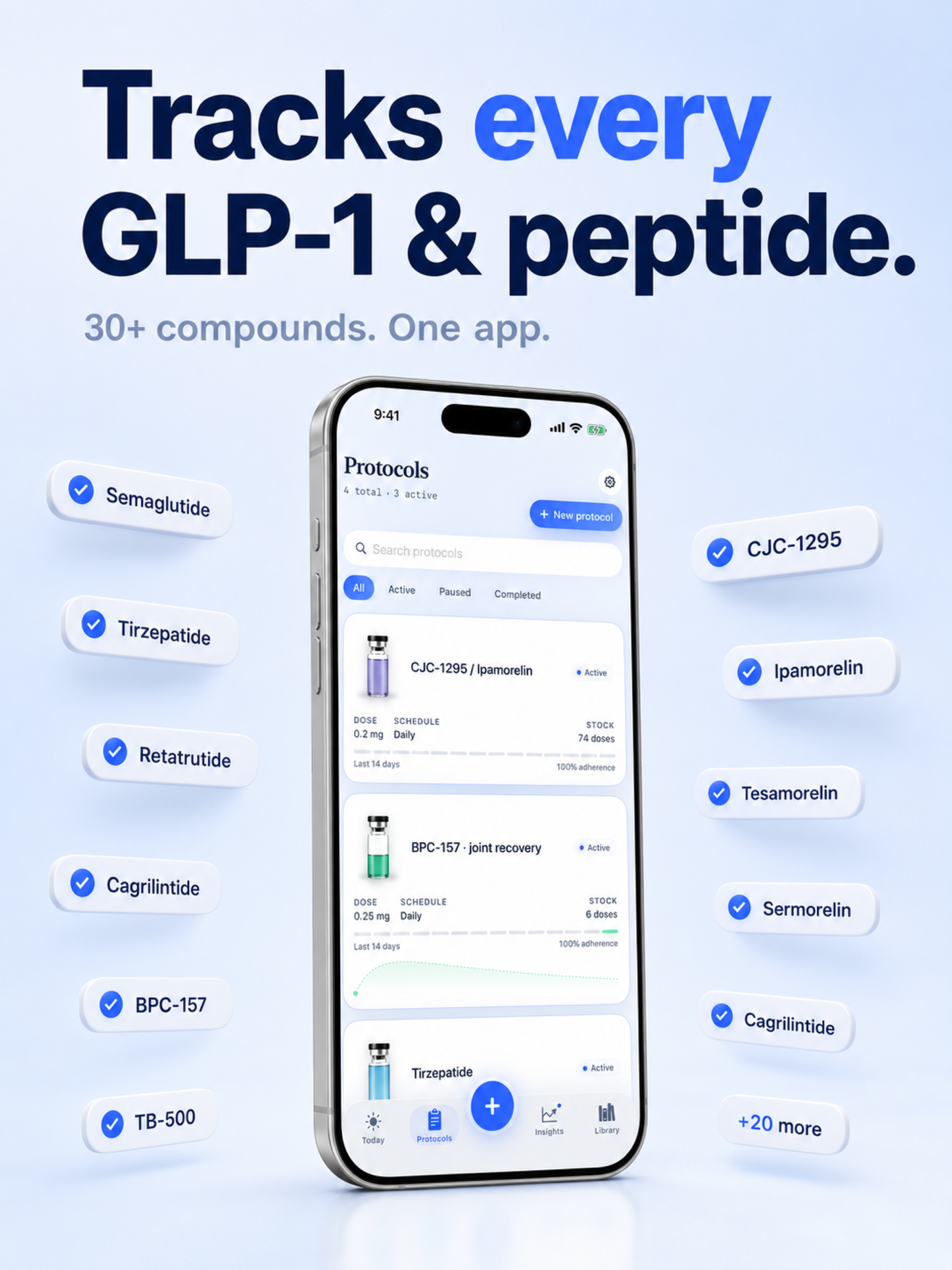Peptide Protocol: Dose Tracker