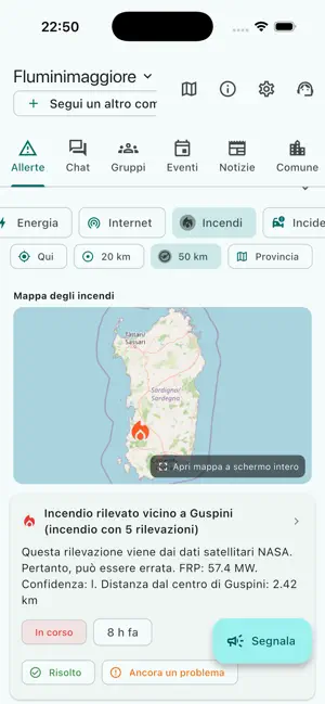 SardiniAlert screenshot 2