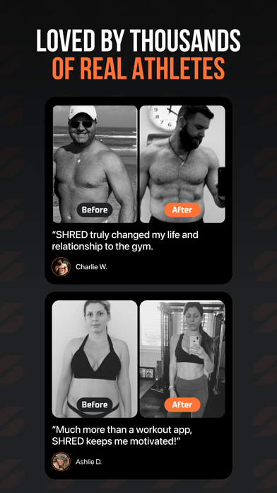 SHRED: Gym & Home Workouts Screenshot