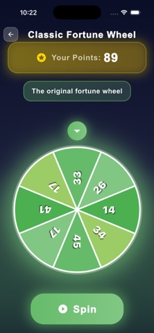 fun spin game screenshot