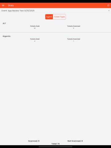 GigScan Access Control iPad screenshot