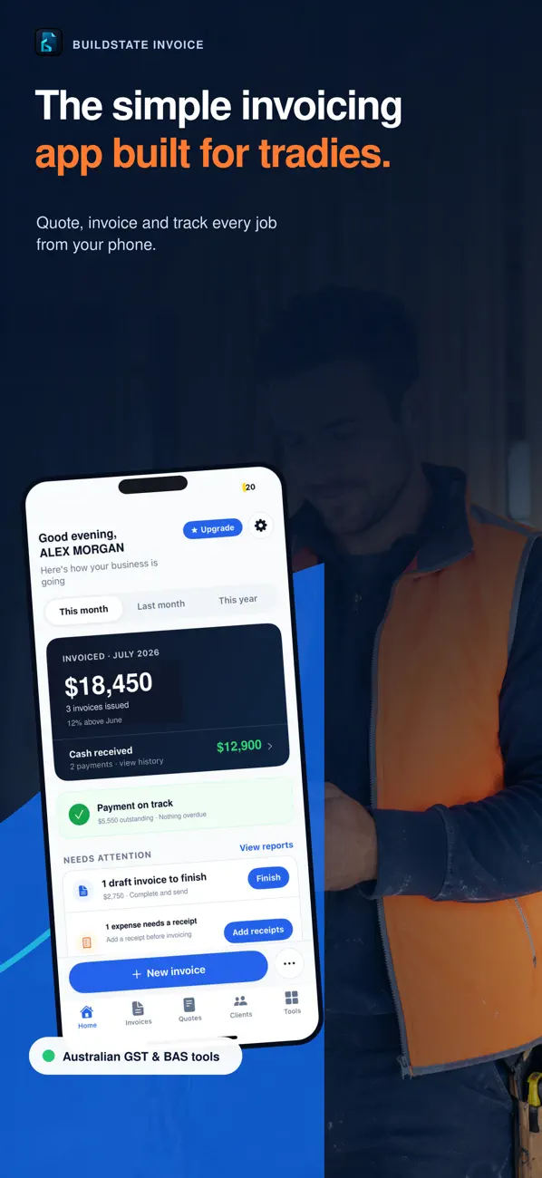 Buildstate Invoice current App Store screenshot 1