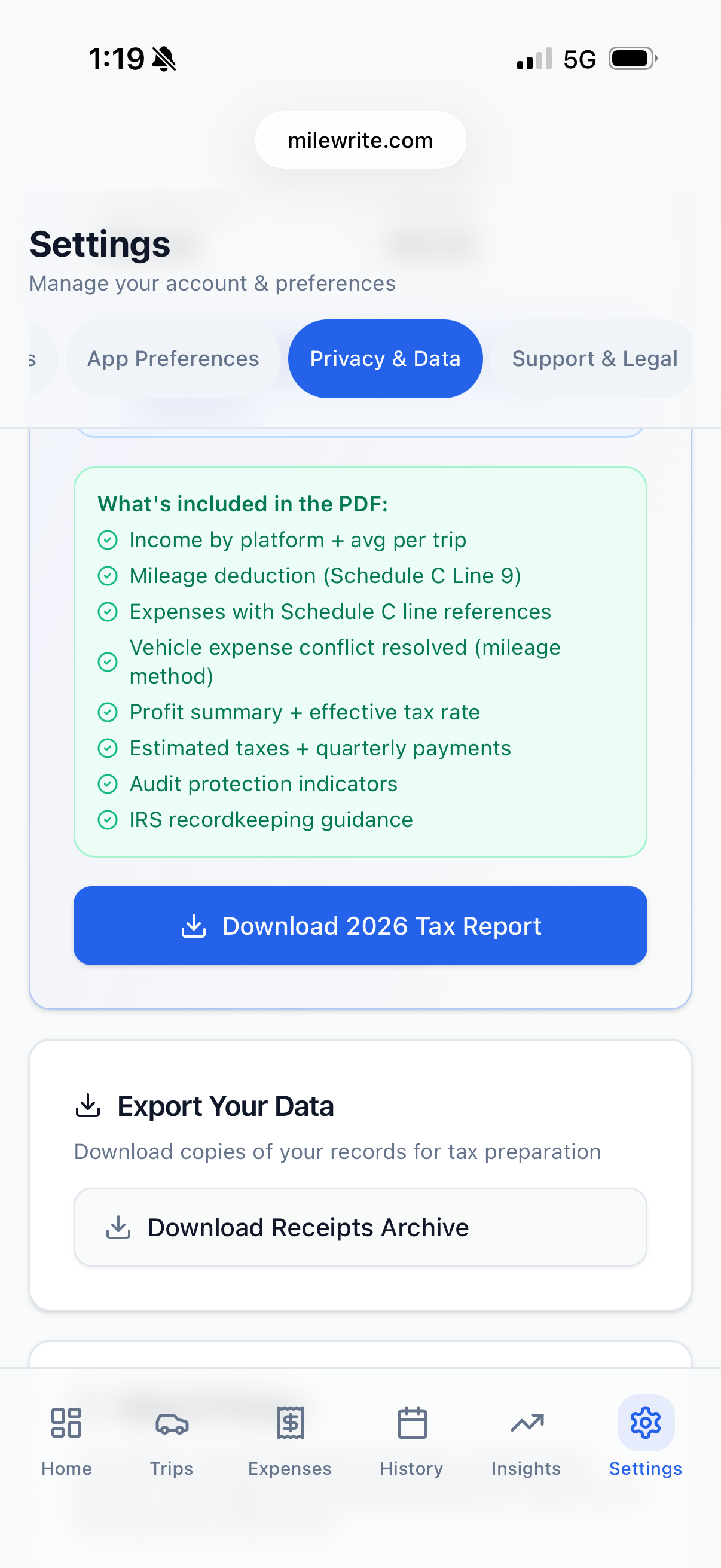 MileWrite screenshot 5