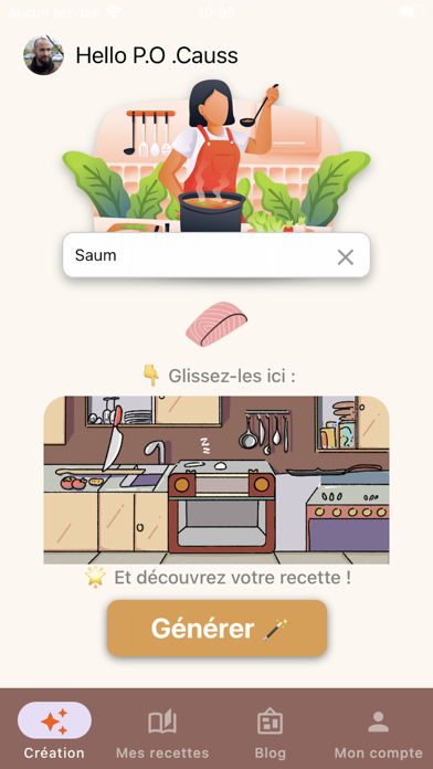 GourmAI - Chef Cuisinier IA Screenshot