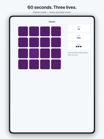 Color Tiles: Odd Shade iPad screenshot