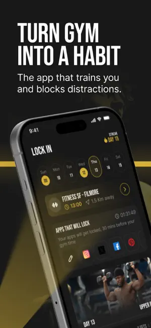 Training & Gym App: Lock In screenshot 1