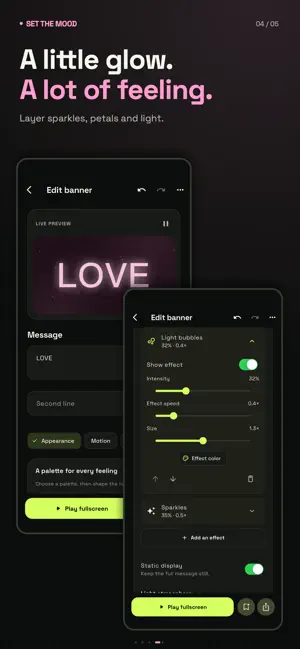 LED Banner Glow Scrolling Text screenshot 4