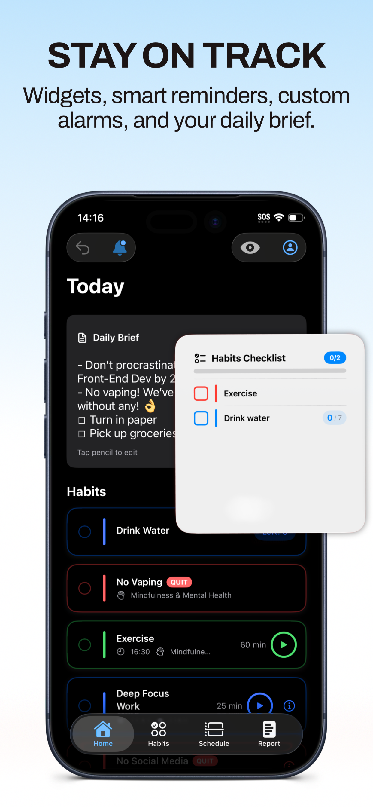 Momentum - Habits and Goals