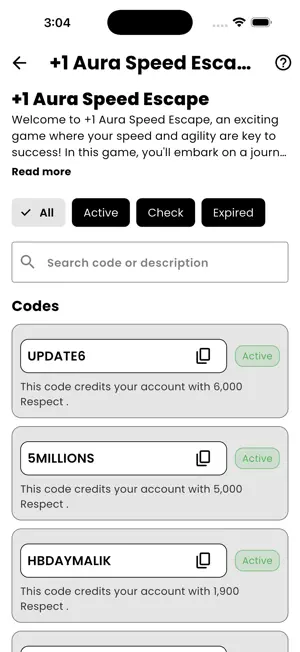 RBX Games Codes Finder Tools screenshot 2