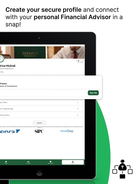 DeFranco Financial iPad screenshot 2 - Business app