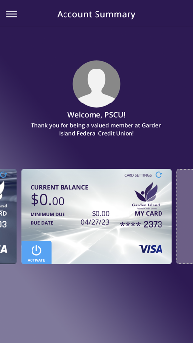 GIFCU Card Control Screenshot