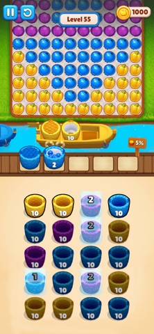 Fruit Jam: Royal Sort iPhone screenshot